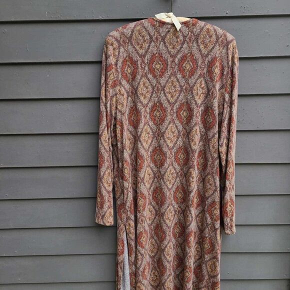 Maurices Brown Rust Tan Open Front Midi Sweater size XL BOHO - Picture 3 of 11